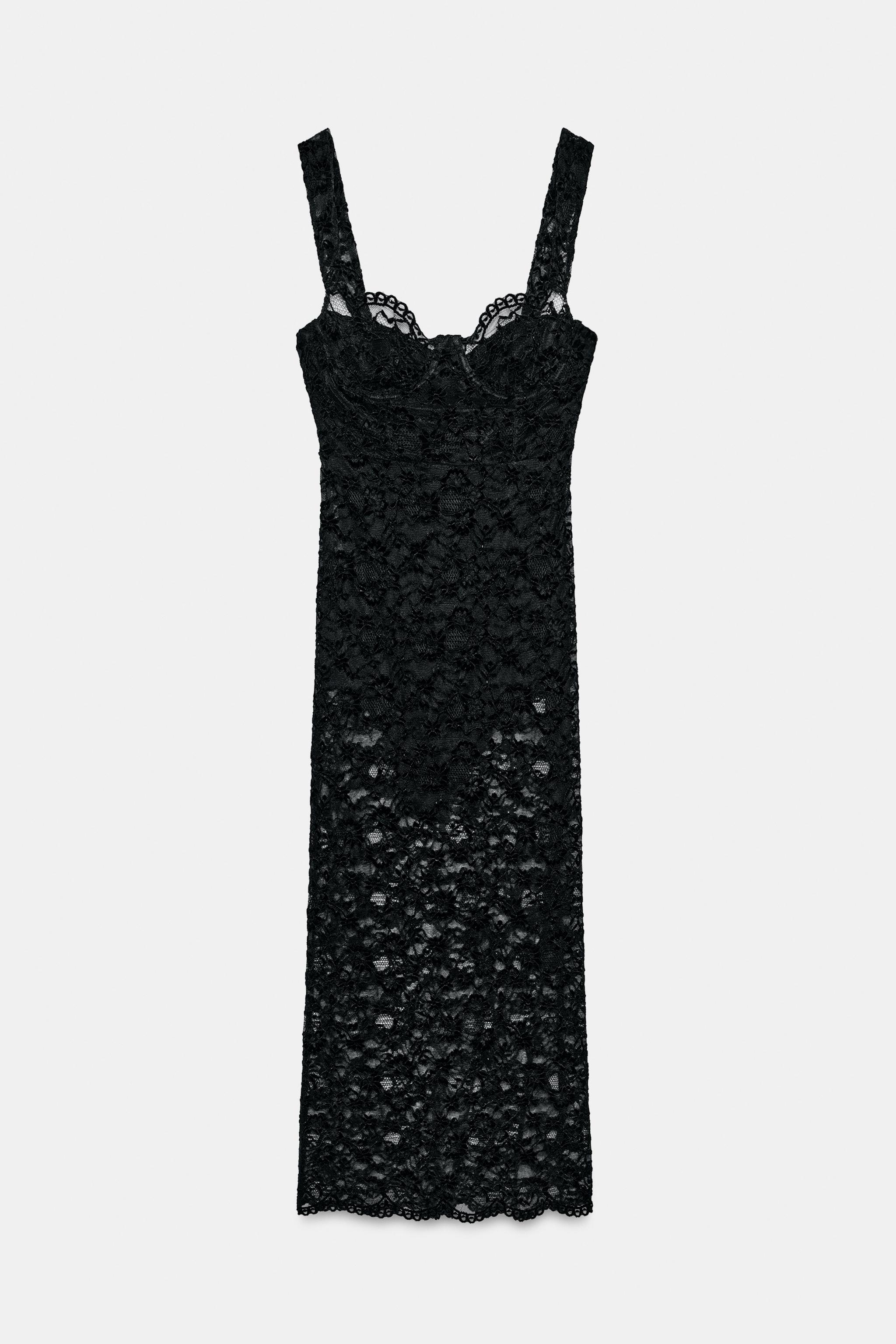 LACE MIDI DRESS